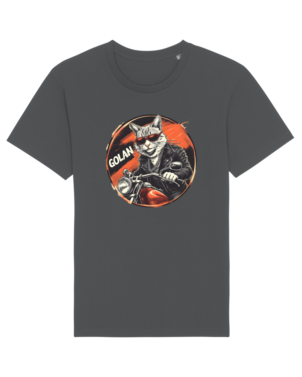 Tricou mânecă scurtă Unisex Rocker Anthracite