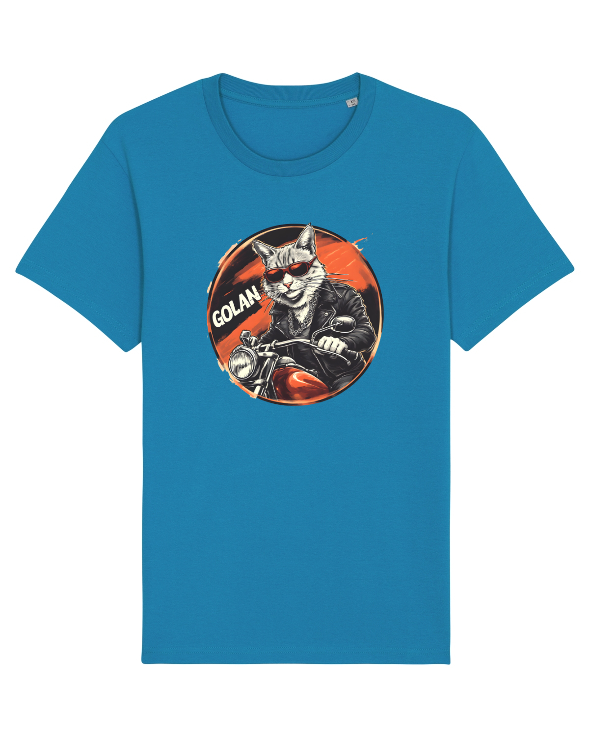 Tricou mânecă scurtă Unisex Rocker Azur