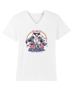 MOTAN - GOLAN SENSIBIL -  MOTOCICLIST Tricou mânecă scurtă guler V Bărbat Presenter