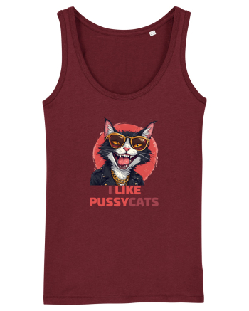 MOTAN -  I LIKE PUSSY CATS Burgundy