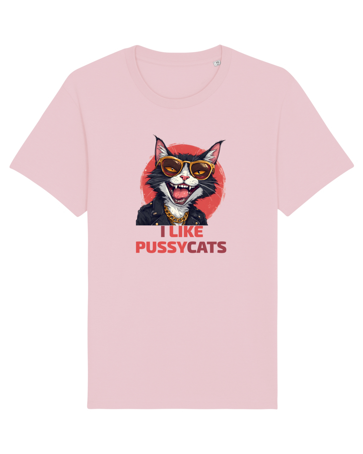Tricou mânecă scurtă Unisex Rocker Cotton Pink