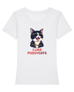 MOTAN -  I LIKE PUSSY CATS 2 Tricou mânecă scurtă guler larg fitted Damă Expresser