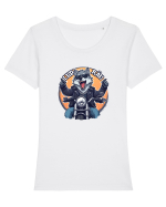 LUP RAU Tricou mânecă scurtă guler larg fitted Damă Expresser