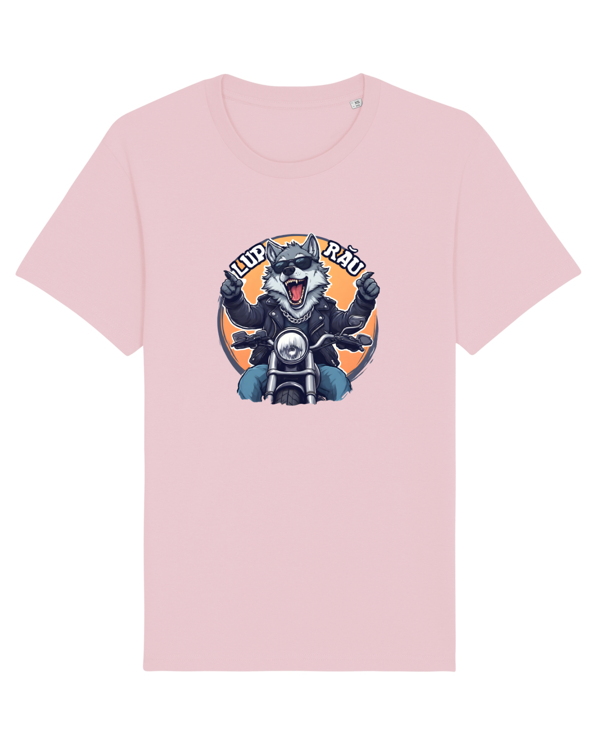 Tricou mânecă scurtă Unisex Rocker Cotton Pink