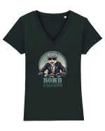 JAMES BOND - BOND VAGABOND - MOTAN 2 Tricou mânecă scurtă guler V Damă Evoker