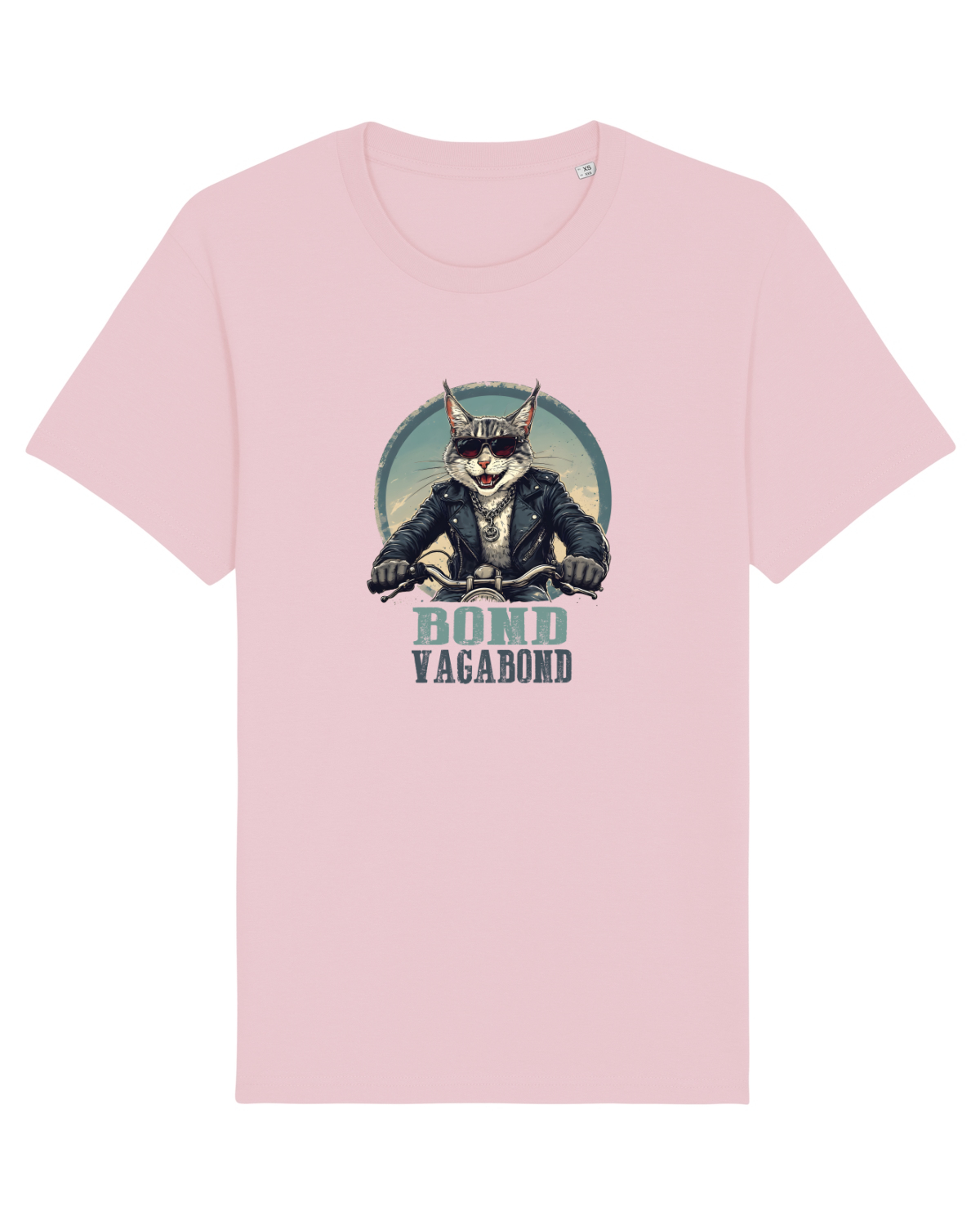 Tricou mânecă scurtă Unisex Rocker Cotton Pink