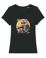 SUNT GOLAN, SUNT VAGABOND Tricou mânecă scurtă guler larg fitted Damă Expresser