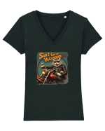 SUNT GOLAN, SUNT VAGABOND 2 Tricou mânecă scurtă guler V Damă Evoker