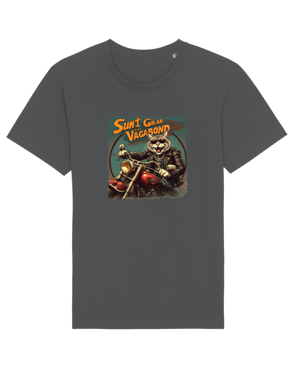 Tricou mânecă scurtă Unisex Rocker Anthracite