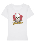 Guns & Tattoos Tricou mânecă scurtă guler larg fitted Damă Expresser