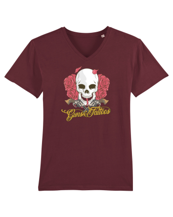 Guns & Tattoos Burgundy