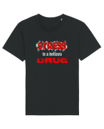 STRESS is hellava drug Tricou mânecă scurtă Unisex Rocker