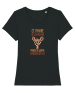 CE PRIVIRE DE CAPRIOARA PRINSA IN LUMINA FARURILOR AI! 2 Tricou mânecă scurtă guler larg fitted Damă Expresser