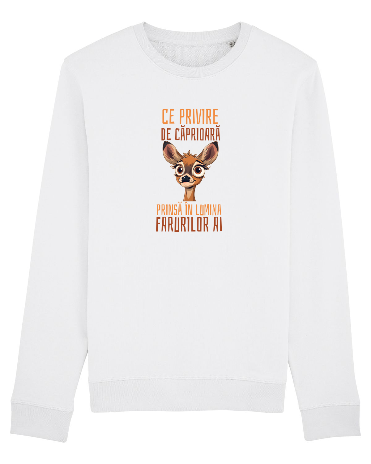 Bluză mânecă lungă Unisex Rise White