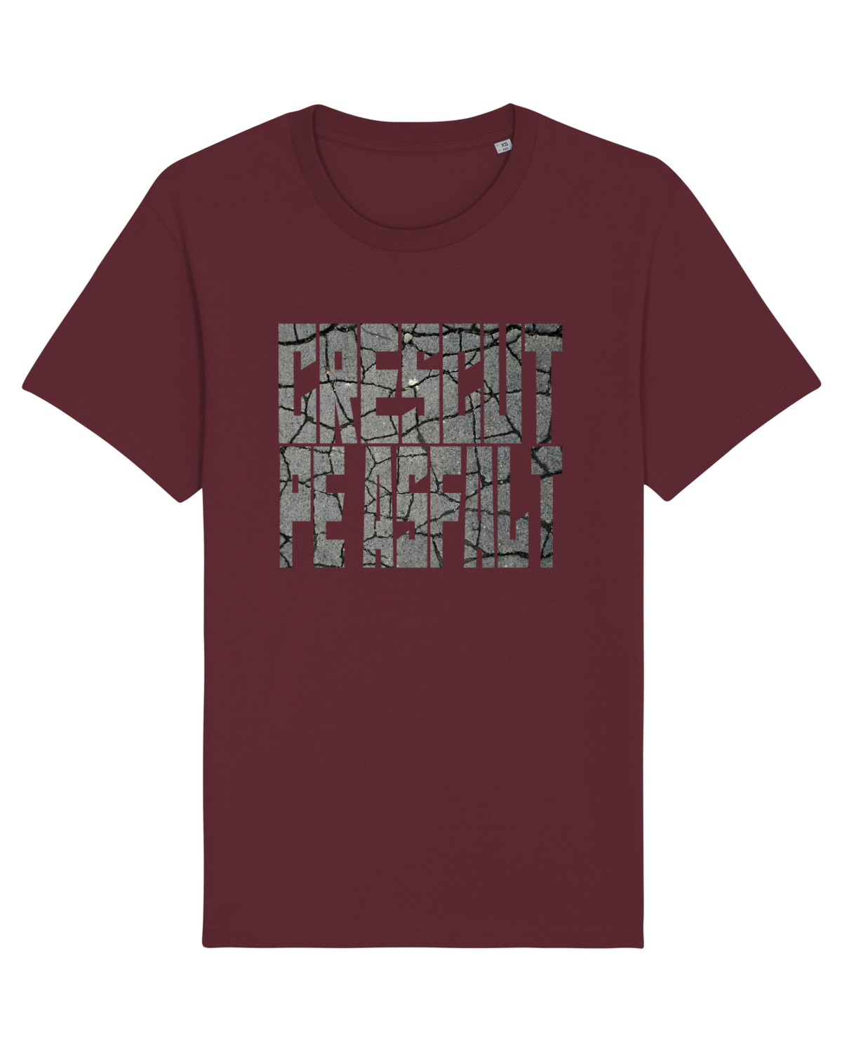 Tricou mânecă scurtă Unisex Rocker Burgundy