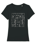 CRESCUT PE ASFALT  4 Tricou mânecă scurtă guler larg fitted Damă Expresser