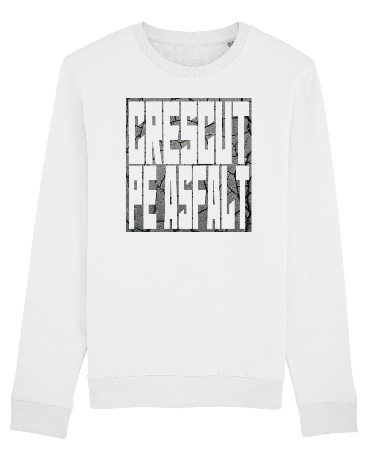 Bluză mânecă lungă Unisex Rise White