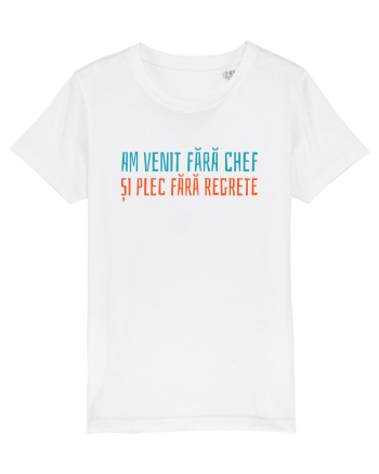 AM VENIT FARA CHEF SI PLEC FARA REGRETE White