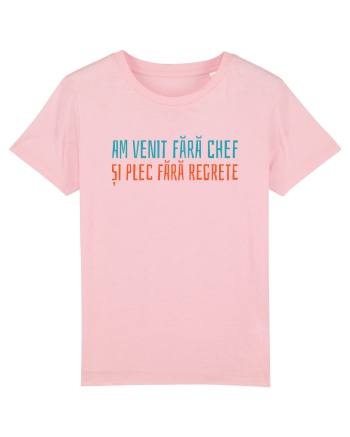 AM VENIT FARA CHEF SI PLEC FARA REGRETE Cotton Pink