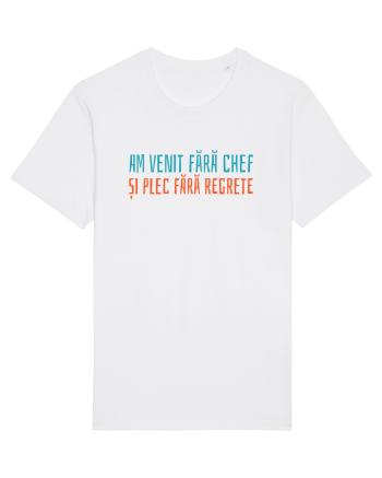AM VENIT FARA CHEF SI PLEC FARA REGRETE White