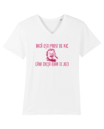 DACA ESTI PROST DE MIC, CAND CRESTI DOAR TE JOCI Tricou mânecă scurtă guler V Bărbat Presenter