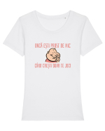 DACA ESTI PROST DE MIC, CAND CRESTI DOAR TE JOCI 3 Tricou mânecă scurtă guler larg fitted Damă Expresser