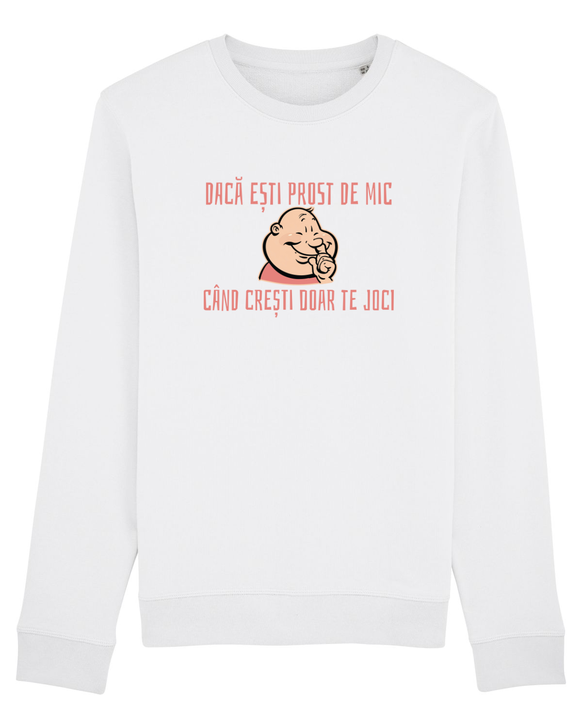 Bluză mânecă lungă Unisex Rise White