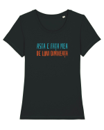 ASTA E FATA MEA DE LUNI DIMINEATA Tricou mânecă scurtă guler larg fitted Damă Expresser