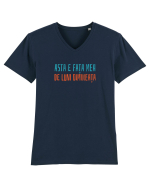 ASTA E FATA MEA DE LUNI DIMINEATA Tricou mânecă scurtă guler V Bărbat Presenter