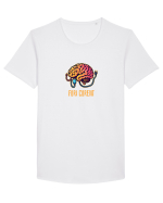 FURI CURENT (MINTI / BATI CAMPII DE RUPI) Tricou mânecă scurtă guler larg Bărbat Skater