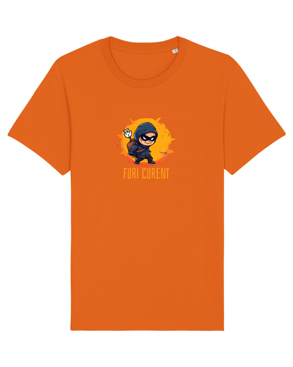 Tricou mânecă scurtă Unisex Rocker Bright Orange