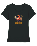 FURI CURENT (MINTI / BATI CAMPII DE RUPI) 3 Tricou mânecă scurtă guler larg fitted Damă Expresser