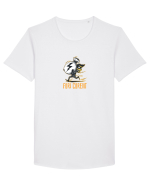 FURI CURENT (MINTI / BATI CAMPII DE RUPI) 4 Tricou mânecă scurtă guler larg Bărbat Skater