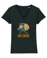 FURI CURENT (MINTI / BATI CAMPII DE RUPI) 5 Tricou mânecă scurtă guler V Damă Evoker