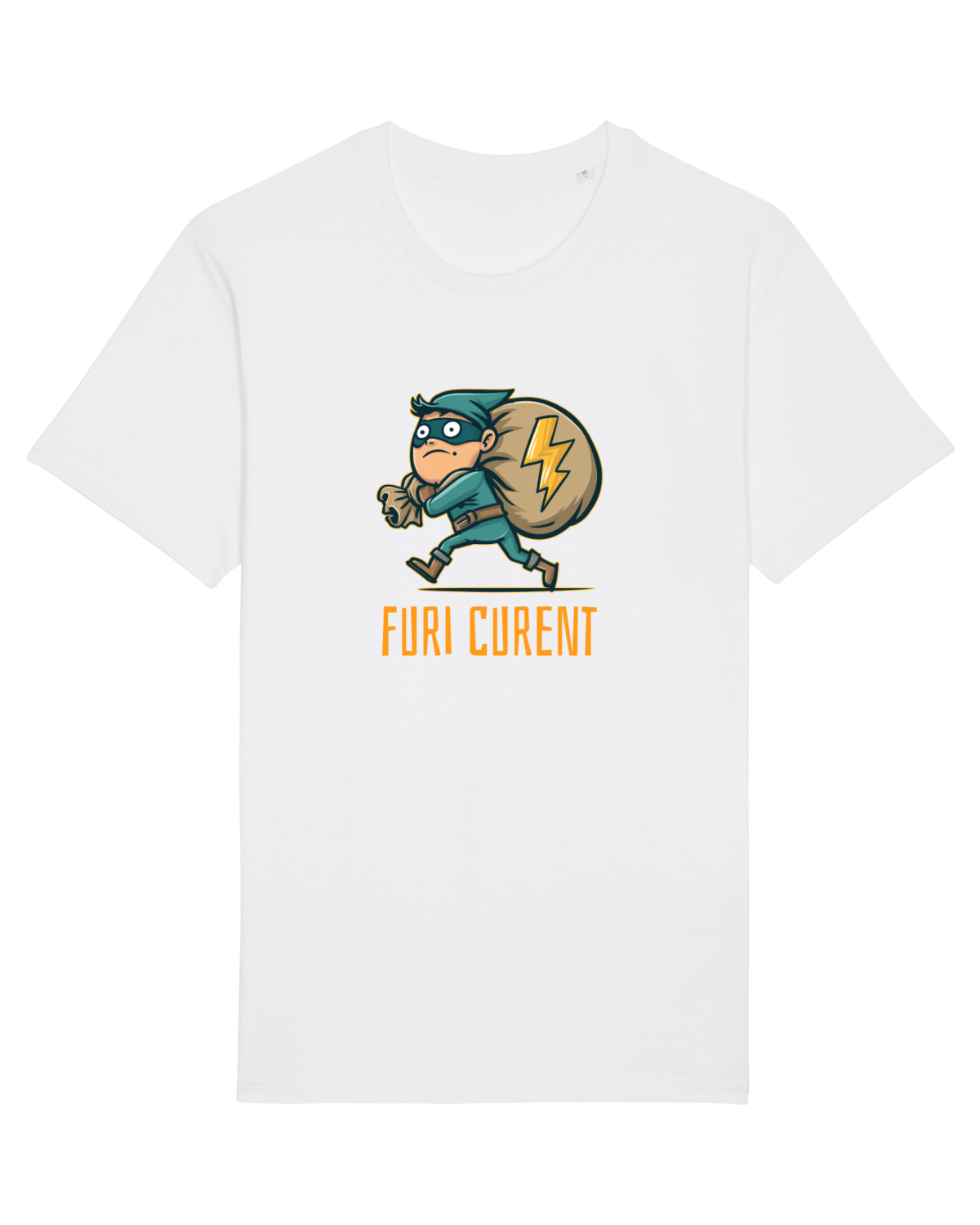 Tricou mânecă scurtă Unisex Rocker White