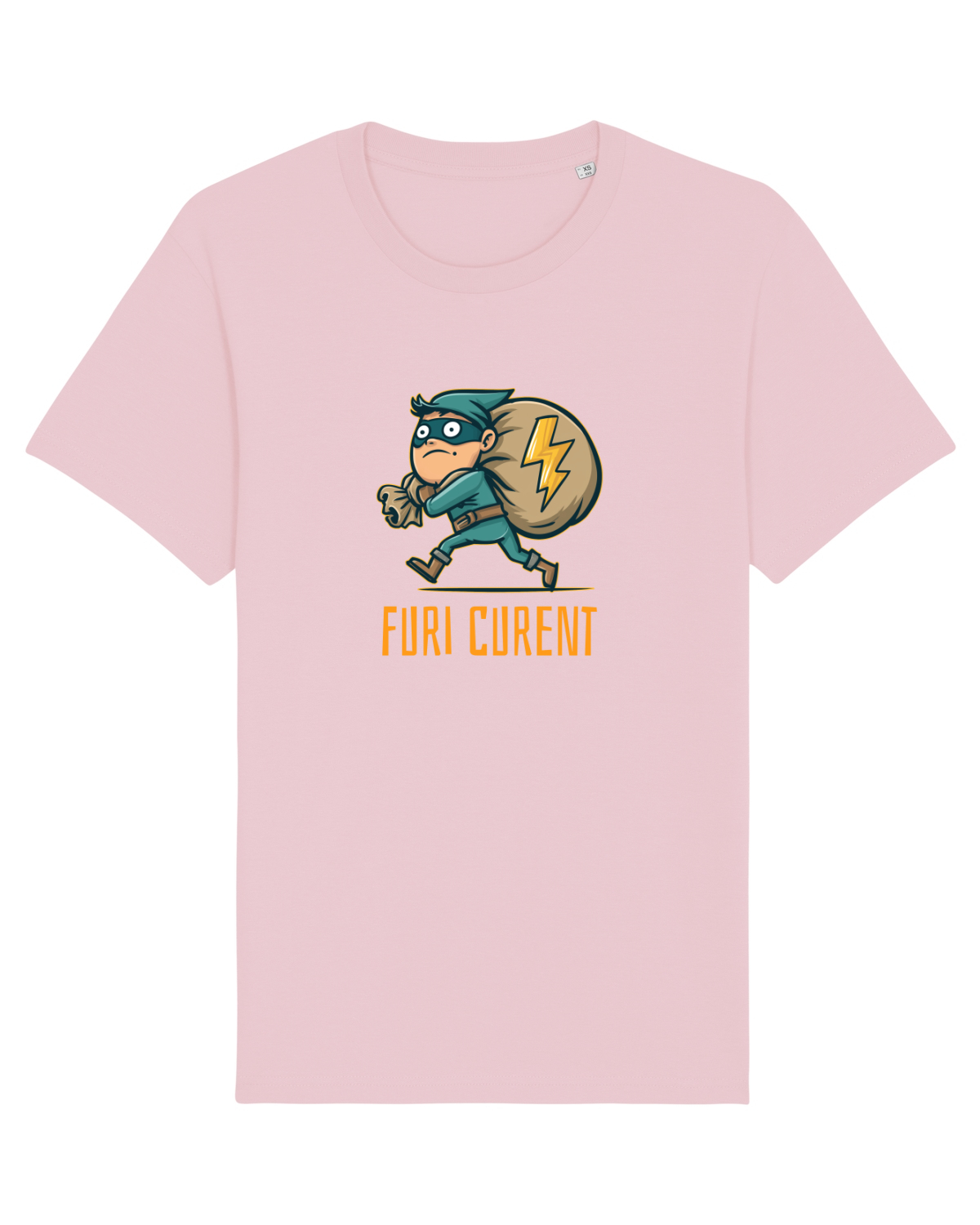 Tricou mânecă scurtă Unisex Rocker Cotton Pink