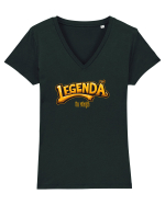 LEGENDA IN VIATA Tricou mânecă scurtă guler V Damă Evoker