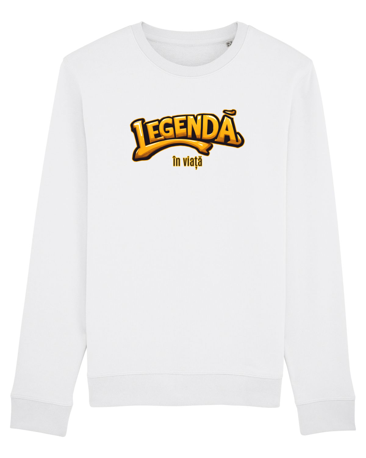 Bluză mânecă lungă Unisex Rise White