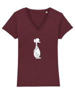 Șoarece nervos Tricou mânecă scurtă guler V Damă Evoker