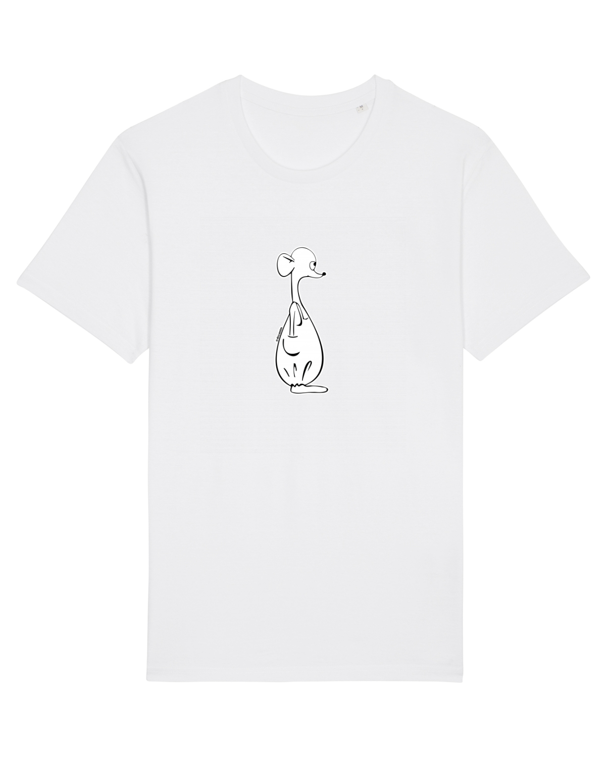 Tricou mânecă scurtă Unisex Rocker White