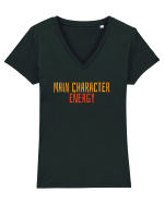 MAIN CHARACTER ENERGY FYP Tricou mânecă scurtă guler V Damă Evoker