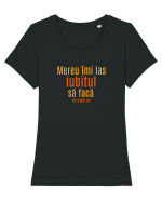 MEREU IMI LAS IUBITUL SA FACA... CE VREAU EU Tricou mânecă scurtă guler larg fitted Damă Expresser