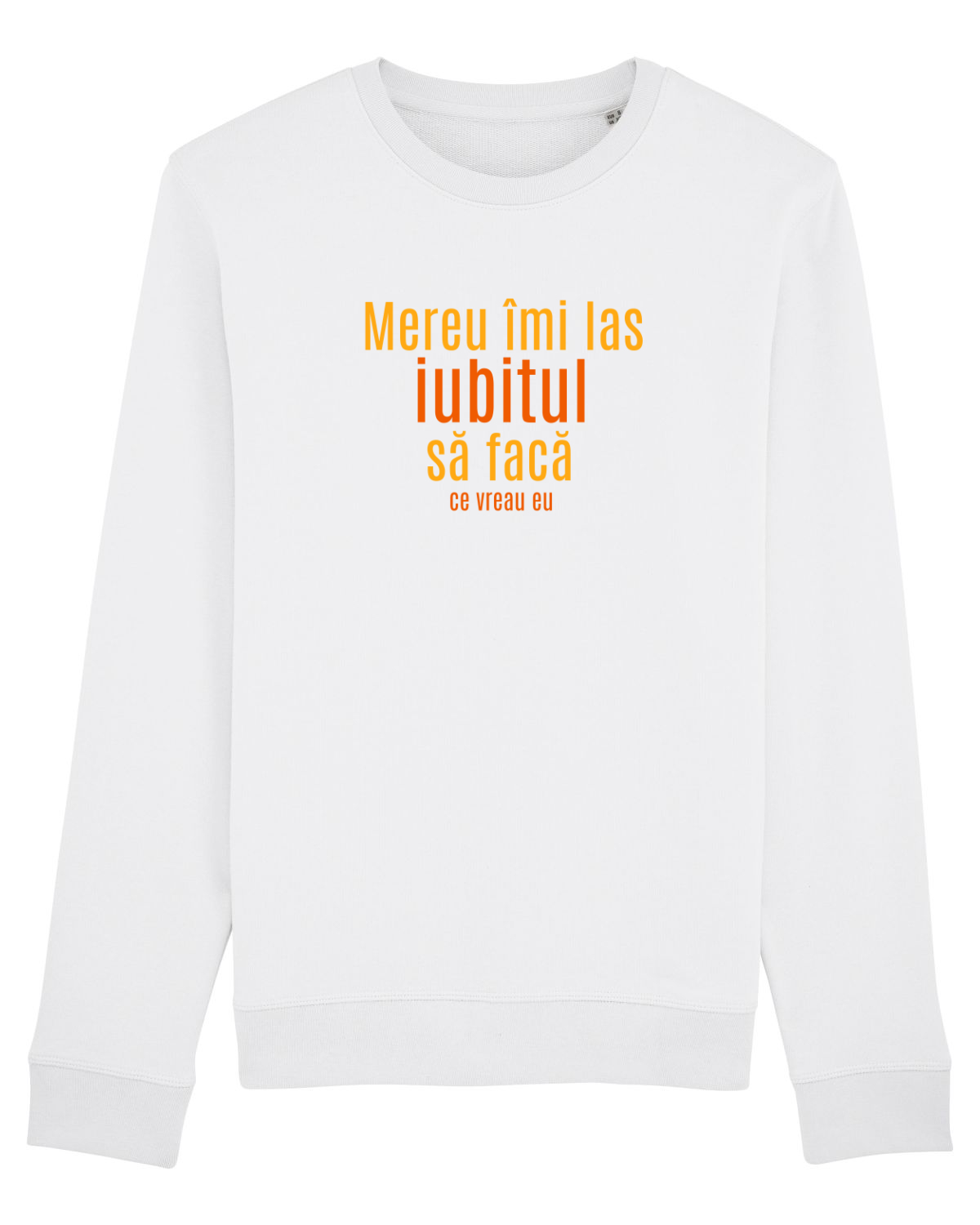 Bluză mânecă lungă Unisex Rise White
