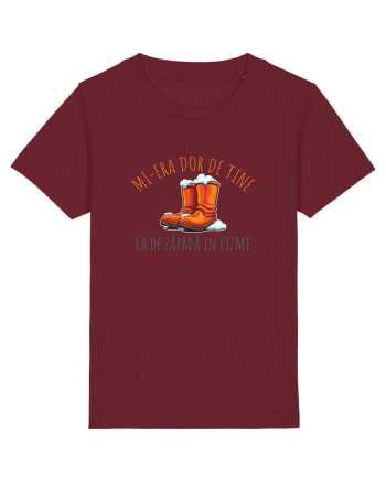 MI-ERA DOR DE TINE... CA DE ZAPADA IN CIZME Burgundy