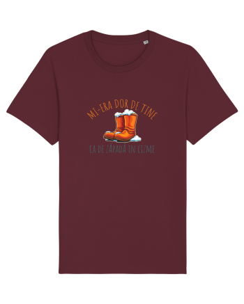 MI-ERA DOR DE TINE... CA DE ZAPADA IN CIZME Burgundy