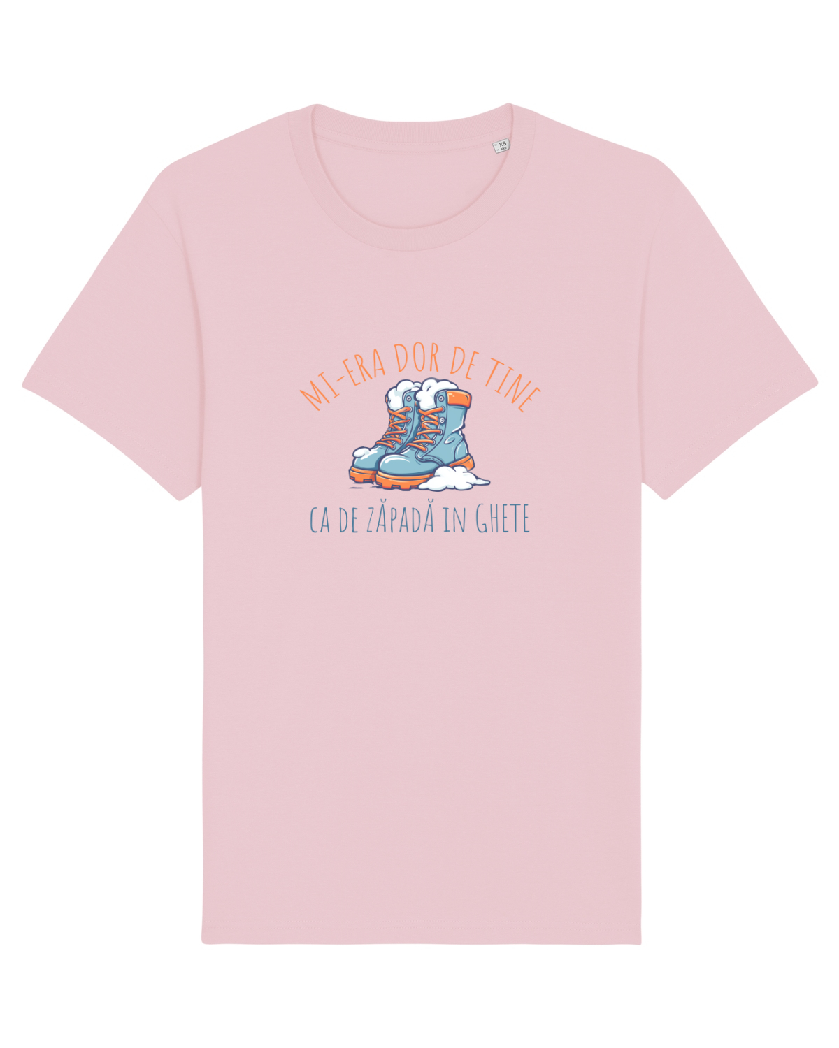 Tricou mânecă scurtă Unisex Rocker Cotton Pink
