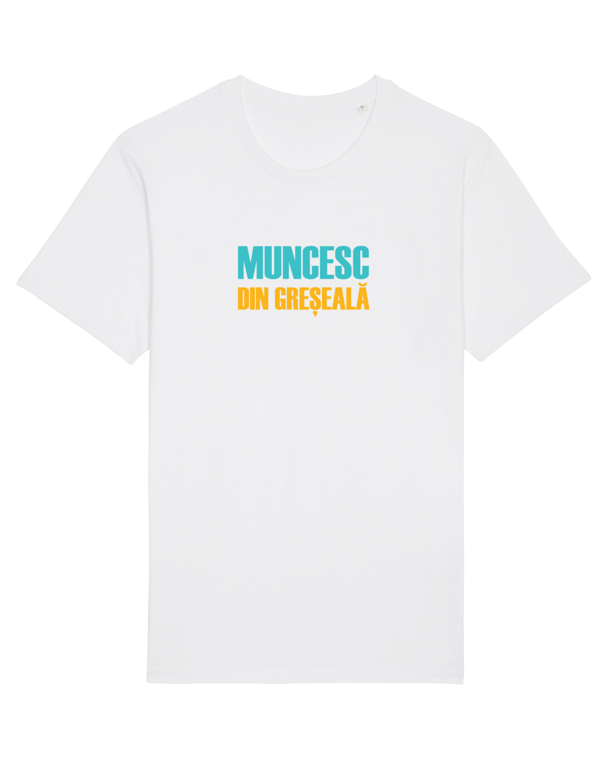 Tricou mânecă scurtă Unisex Rocker White