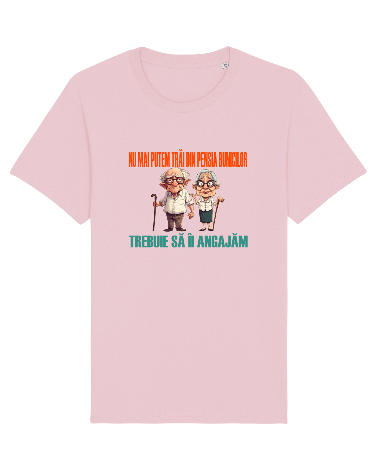 Tricou mânecă scurtă Unisex Rocker Cotton Pink
