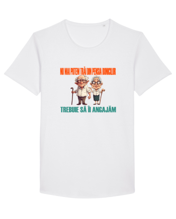 NU MAI PUTEM TRAI DIN PENSIA BUNICILOR... TREBUIE SA II ANGAJAM White
