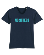 NO STRESS - FARA STRES Tricou mânecă scurtă guler V Bărbat Presenter